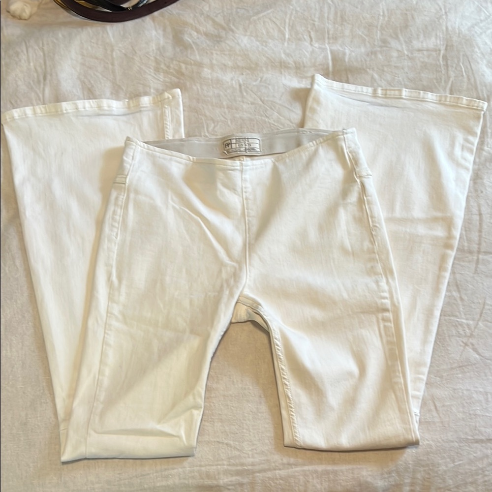 Free People Off-White Denim Pants
